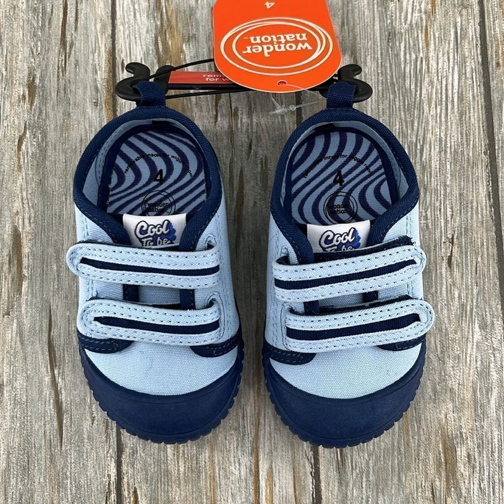 Baby Boys Two Strap Bump Toe Sneakers Shoes Size 4